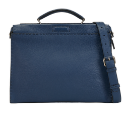 Selleria Peekaboo 2Way Briefcase, Leather, Blue, MII, S/DB, 3*